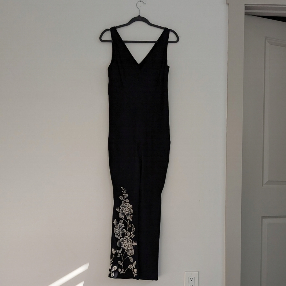 Anthropologie HD In Paris‎ Tal Jumpsuit Floral Embroidered Rose Size 4 - Picture 3 of 9